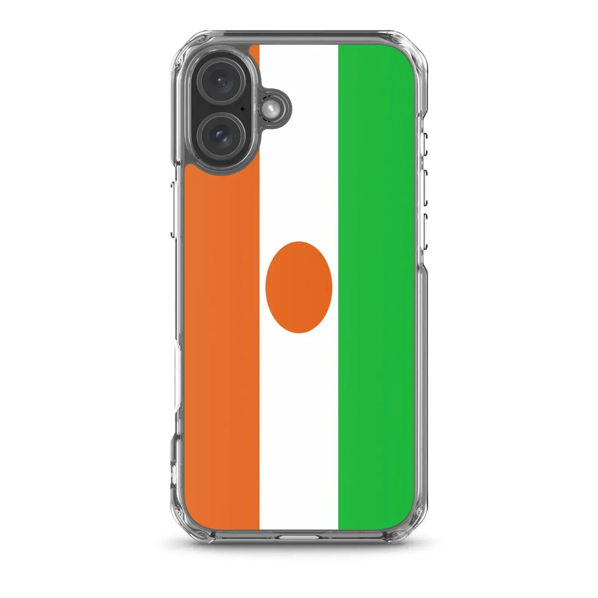 Coque iphone drapeau niger souple antichoc transparente