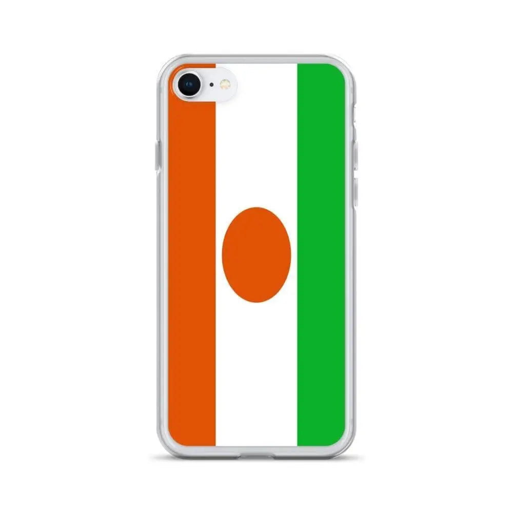 Coque iphone drapeau niger souple antichoc transparente