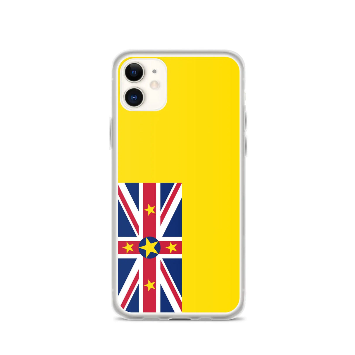 Coque iphone drapeau niue souple antichoc transparente