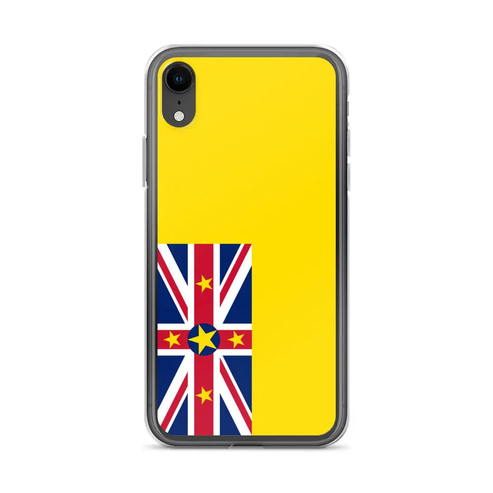 Coque iphone drapeau niue souple antichoc transparente
