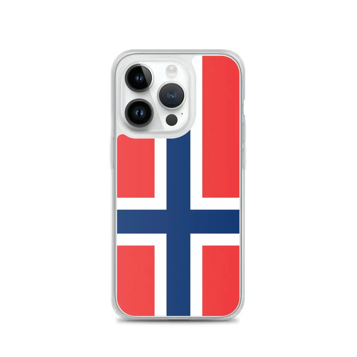 Coque iphone drapeau norvège souple antichoc transparente