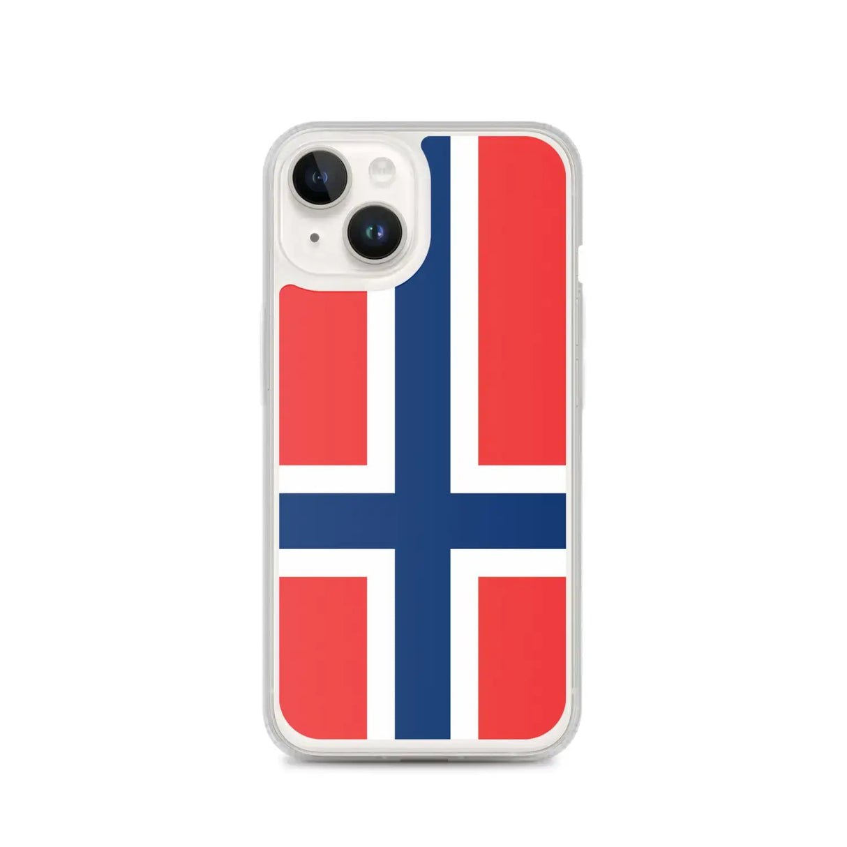 Coque iphone drapeau norvège souple antichoc transparente