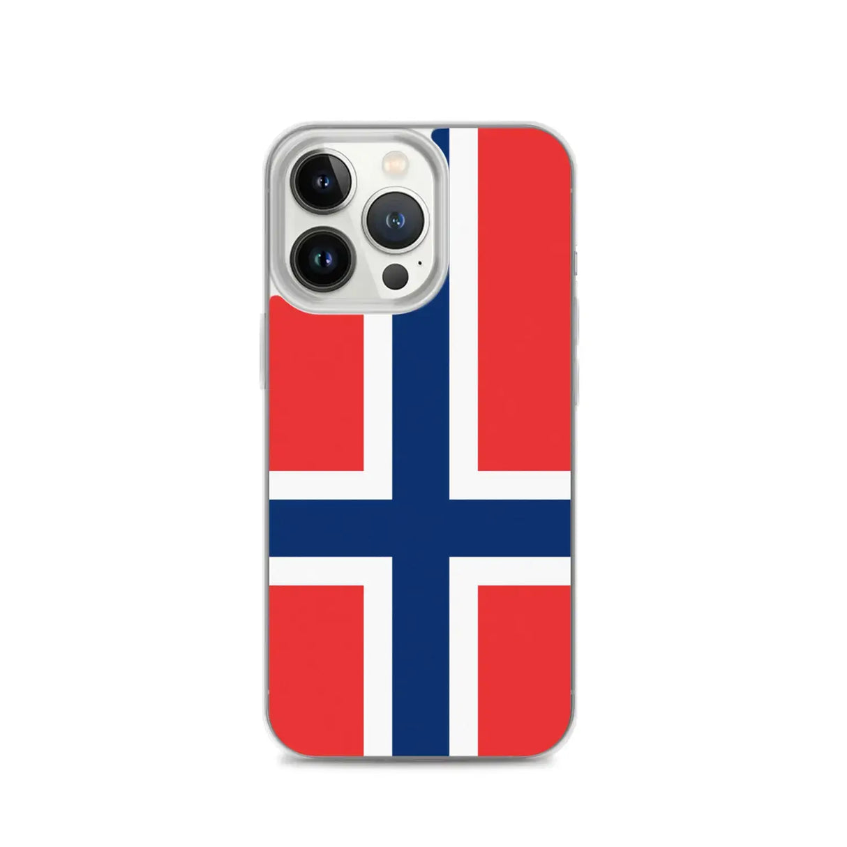 Coque iphone drapeau norvège souple antichoc transparente