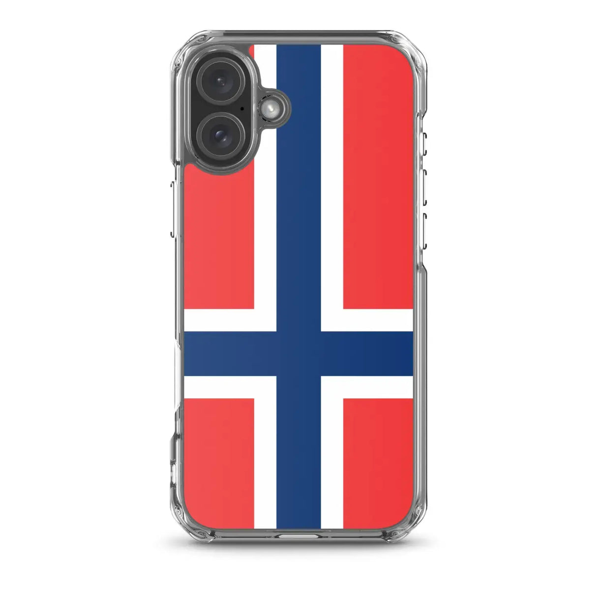 Coque iphone drapeau norvège souple antichoc transparente