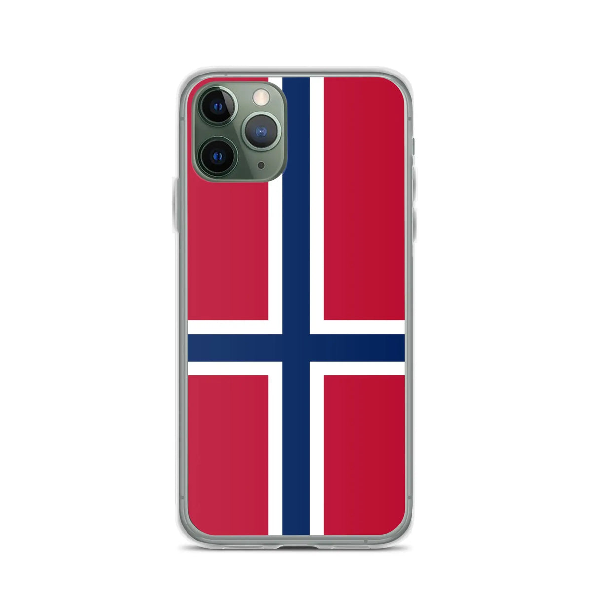 Coque iphone drapeau norvège souple résistante antichoc