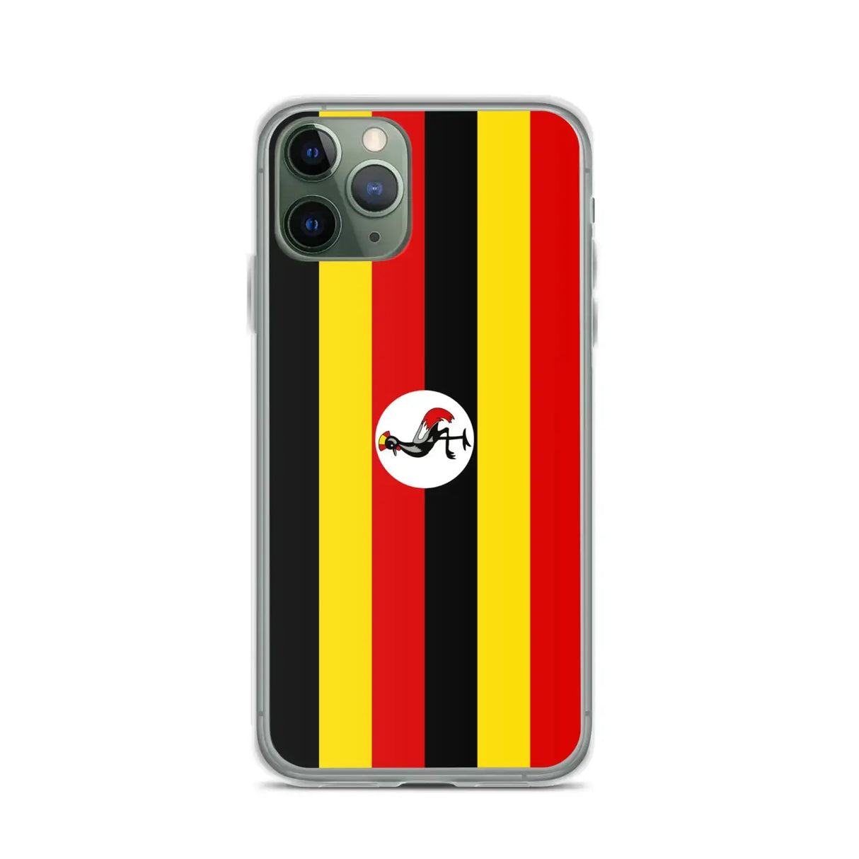 Coque iphone drapeau ouganda souple antichoc transparente