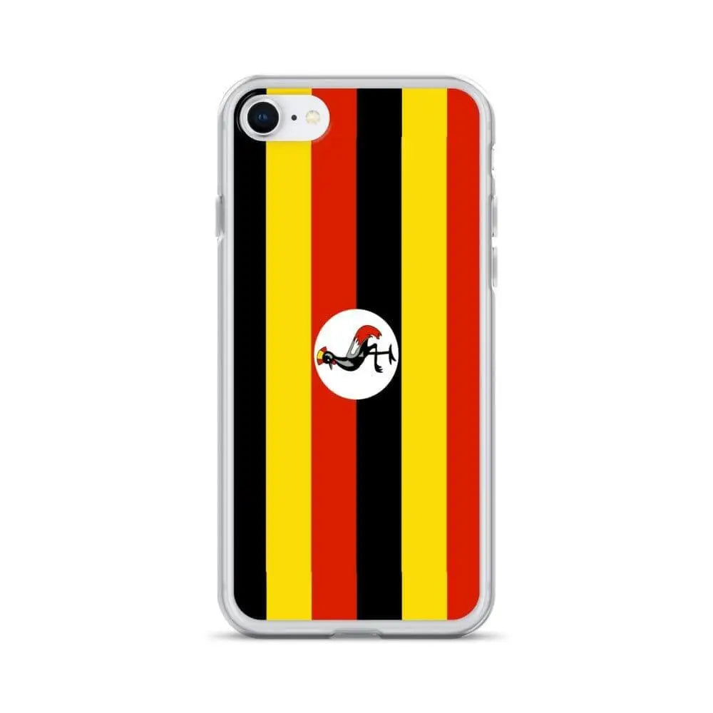 Coque iphone drapeau ouganda souple antichoc transparente