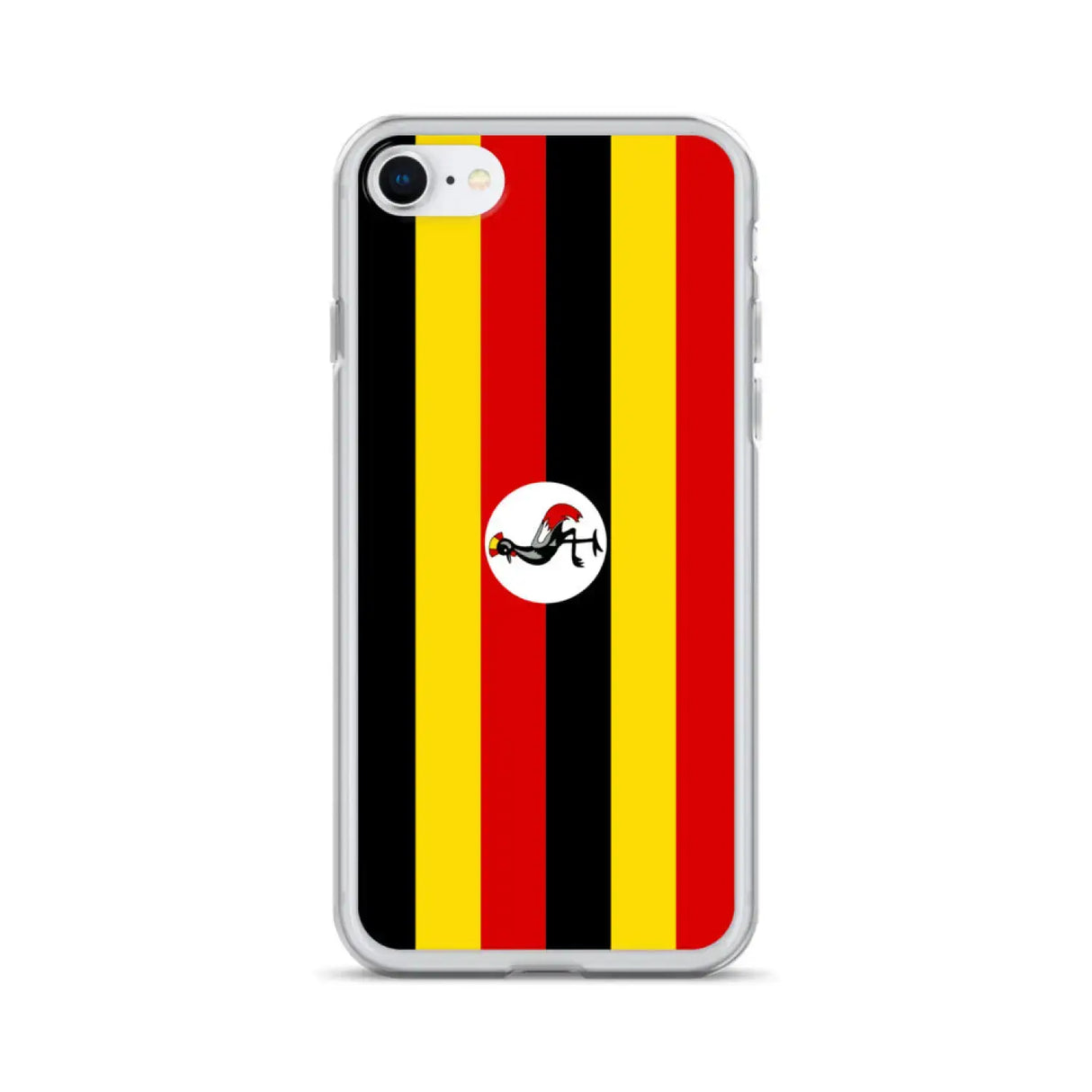 Coque iphone drapeau ouganda souple antichoc transparente