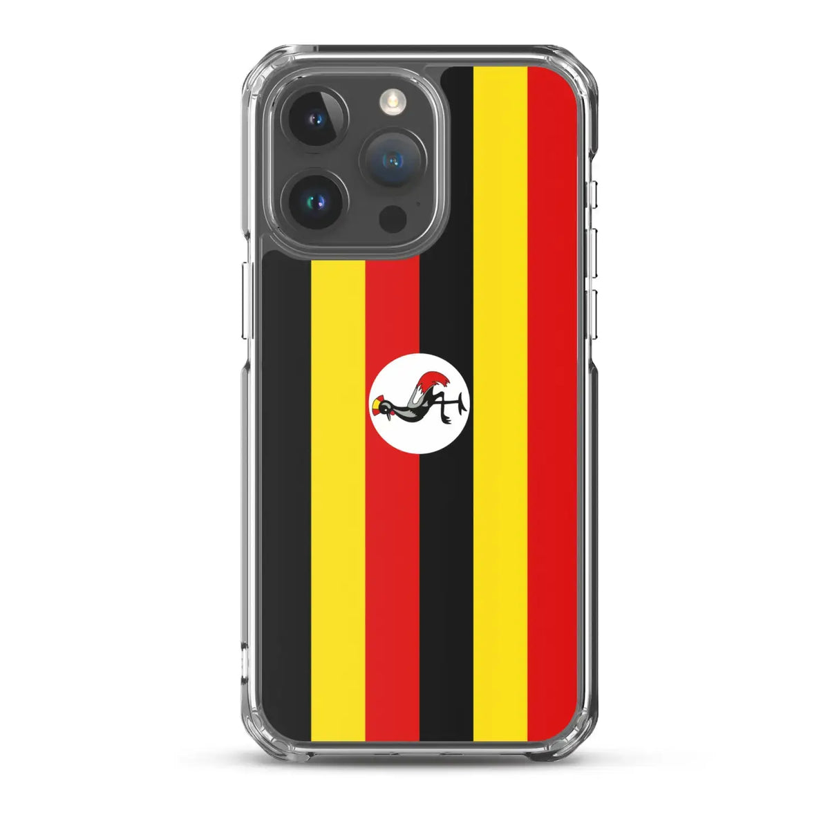 Coque iphone drapeau ouganda souple antichoc transparente