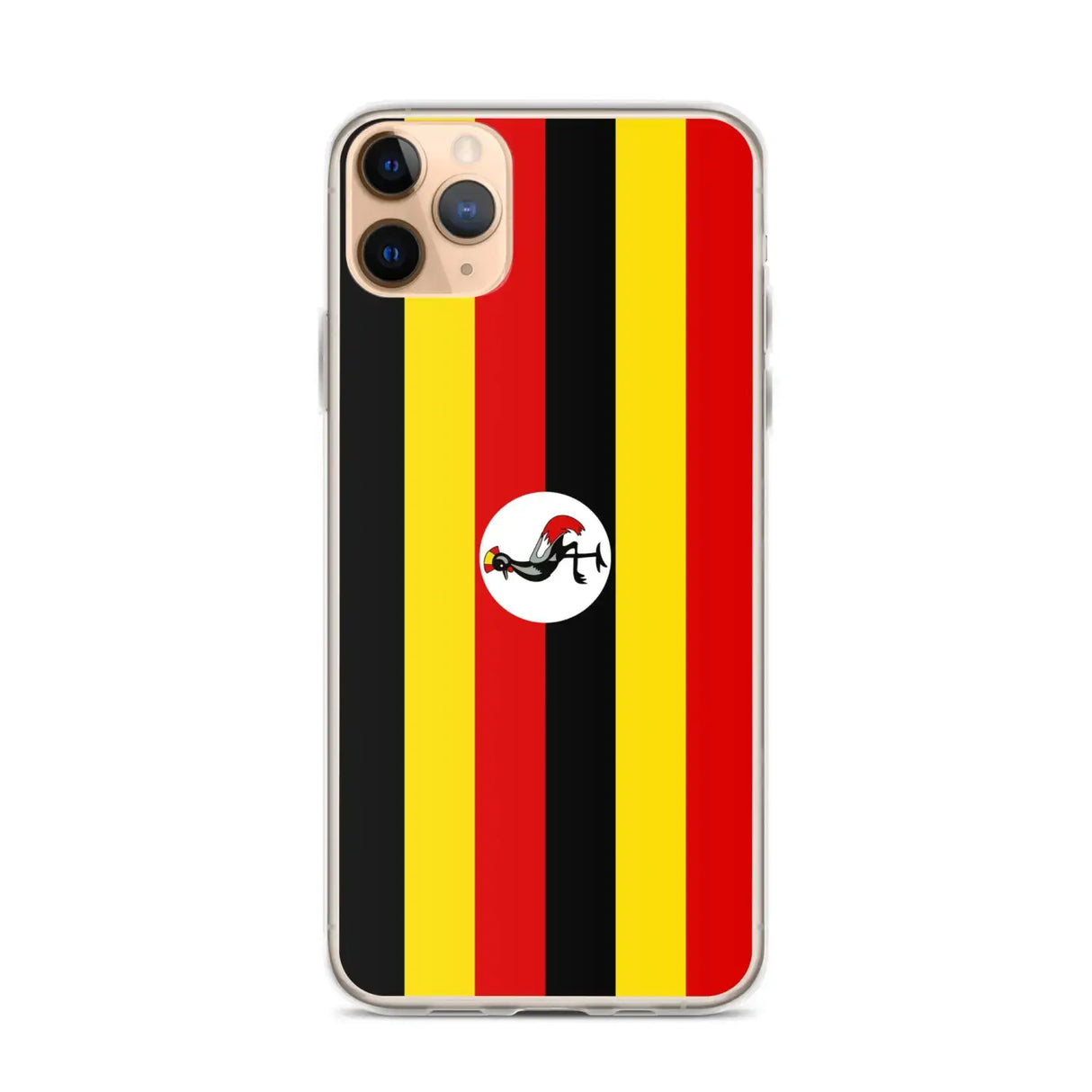 Coque iphone drapeau ouganda souple antichoc transparente