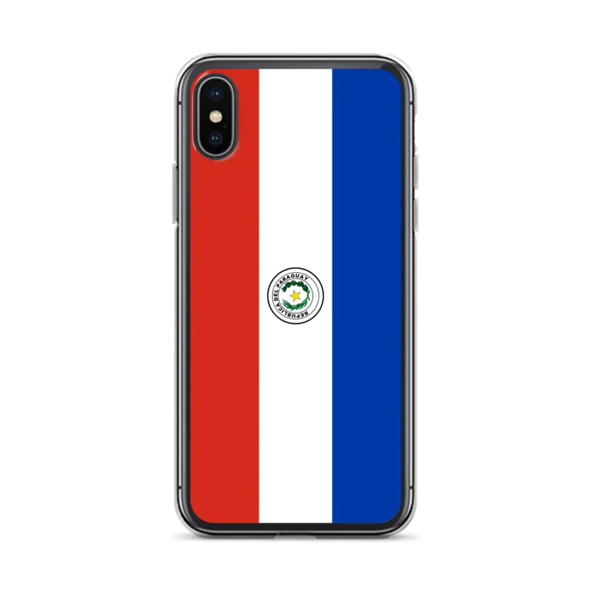 Coque iphone drapeau paraguay souple antichoc transparente