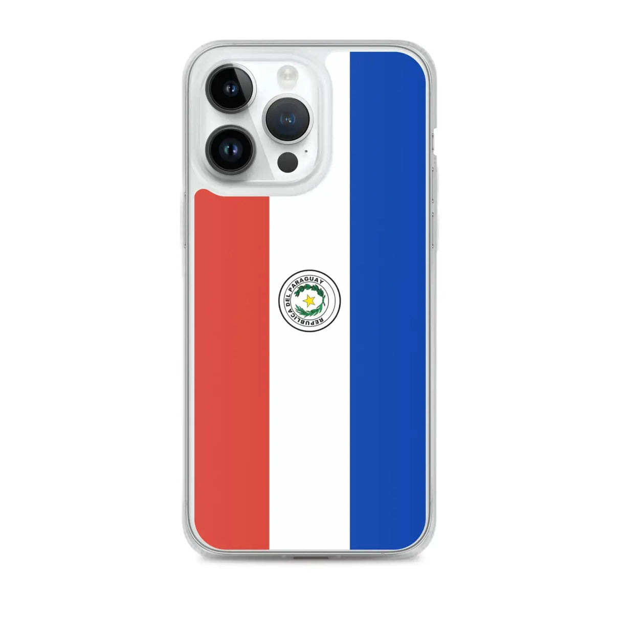 Coque iphone drapeau paraguay souple antichoc transparente
