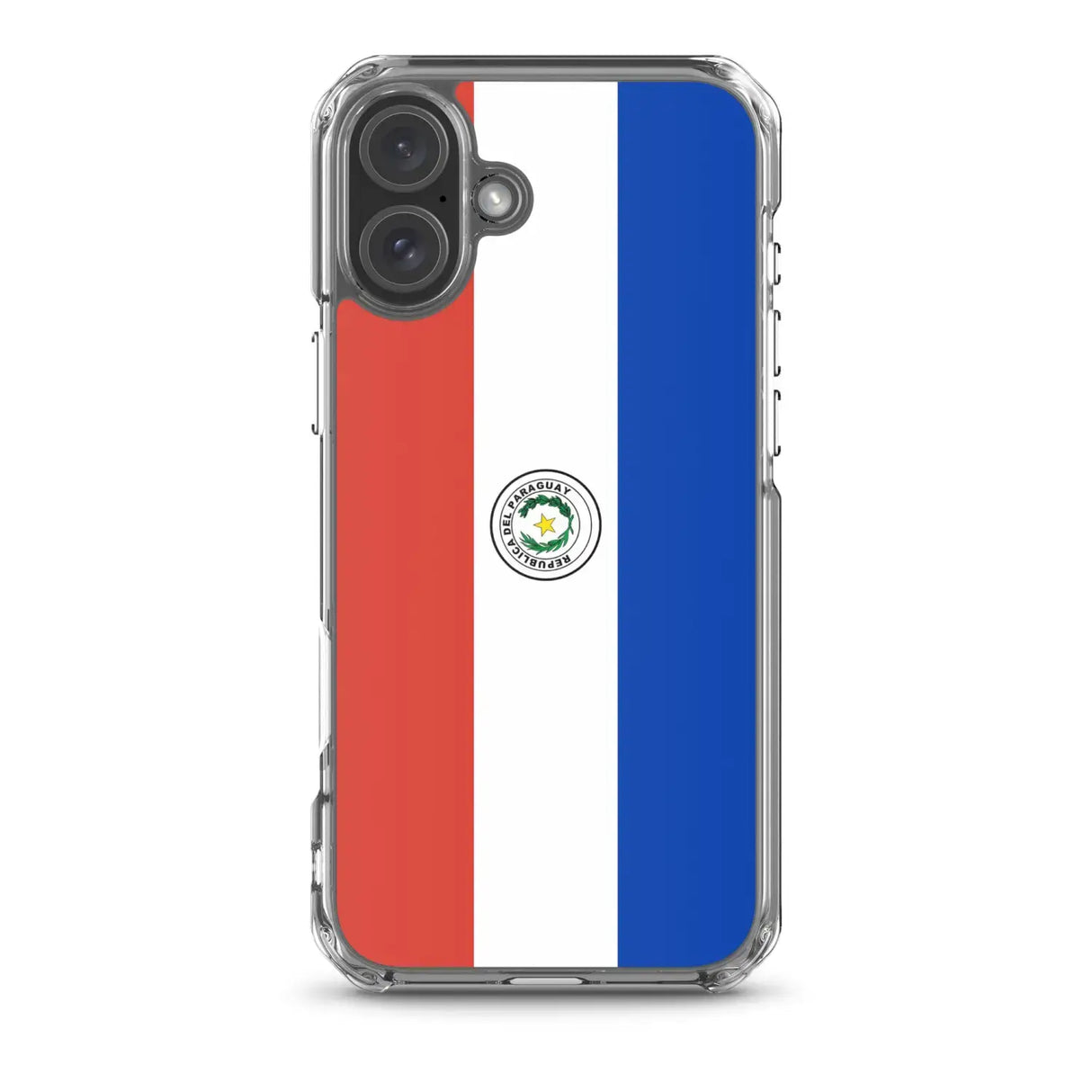 Coque iphone drapeau paraguay souple antichoc transparente