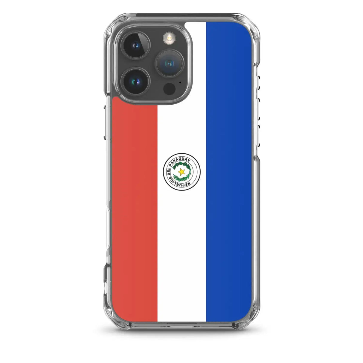 Coque iphone drapeau paraguay souple antichoc transparente