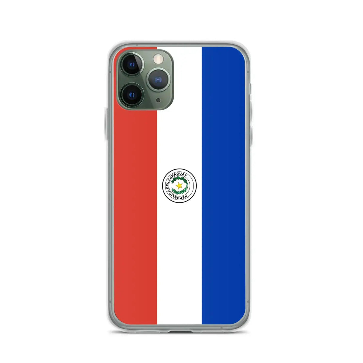 Coque iphone drapeau paraguay souple antichoc transparente