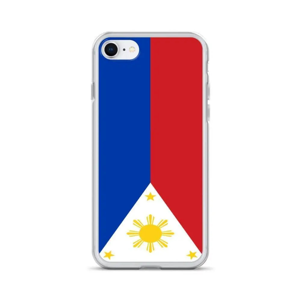 Coque iphone drapeau philippines souple antichoc transparente
