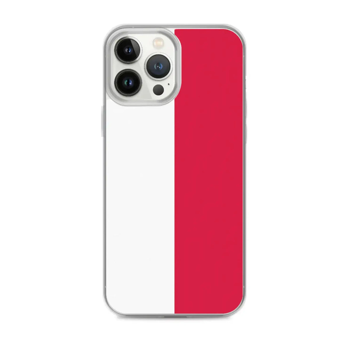Coque iphone drapeau pologne souple antichoc transparente