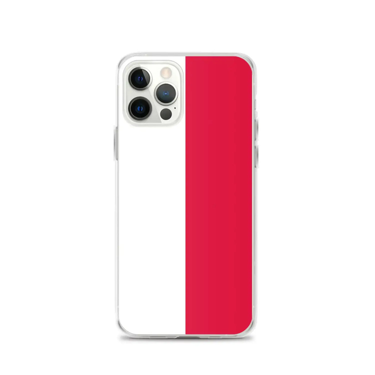 Coque iphone drapeau pologne souple antichoc transparente