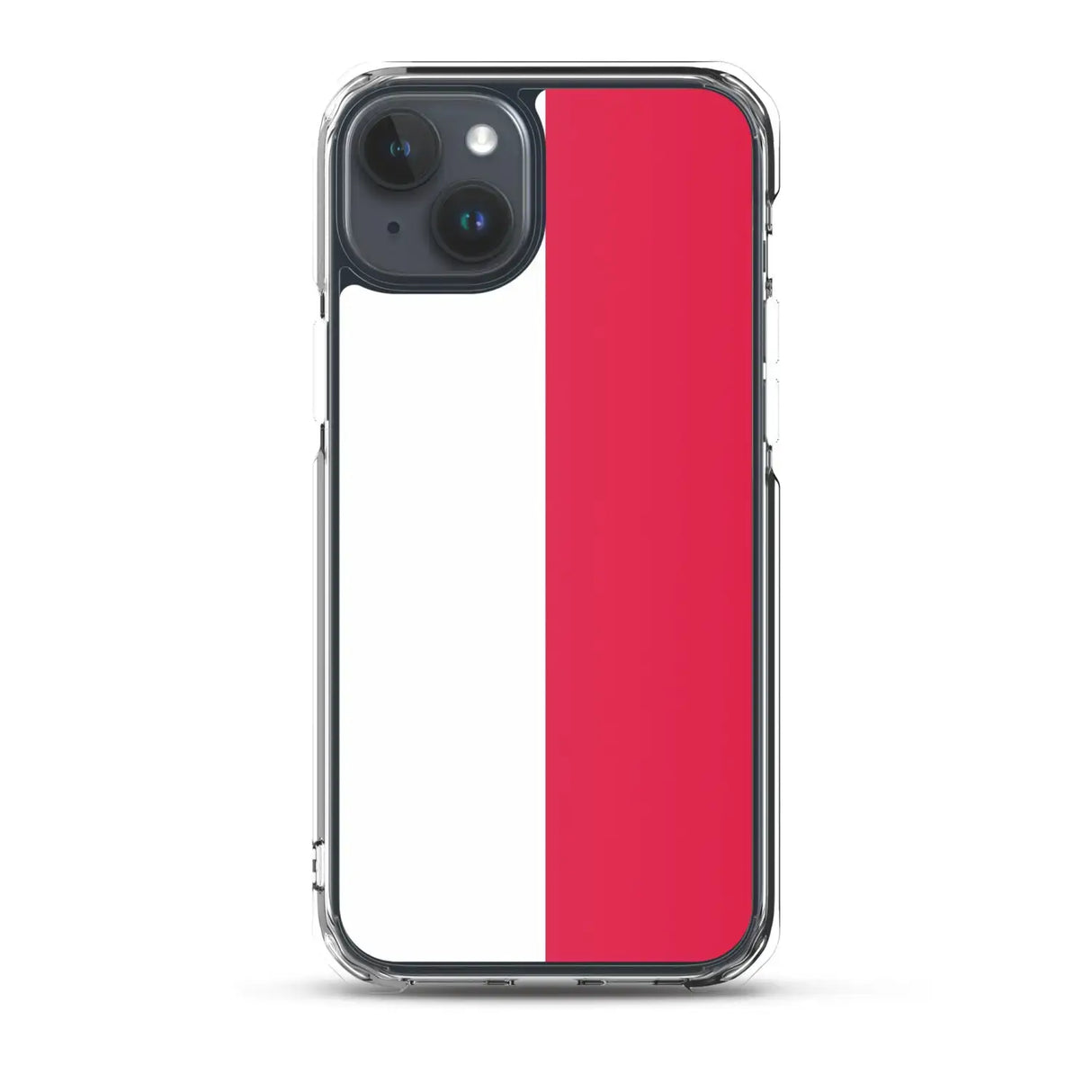 Coque iphone drapeau pologne souple antichoc transparente