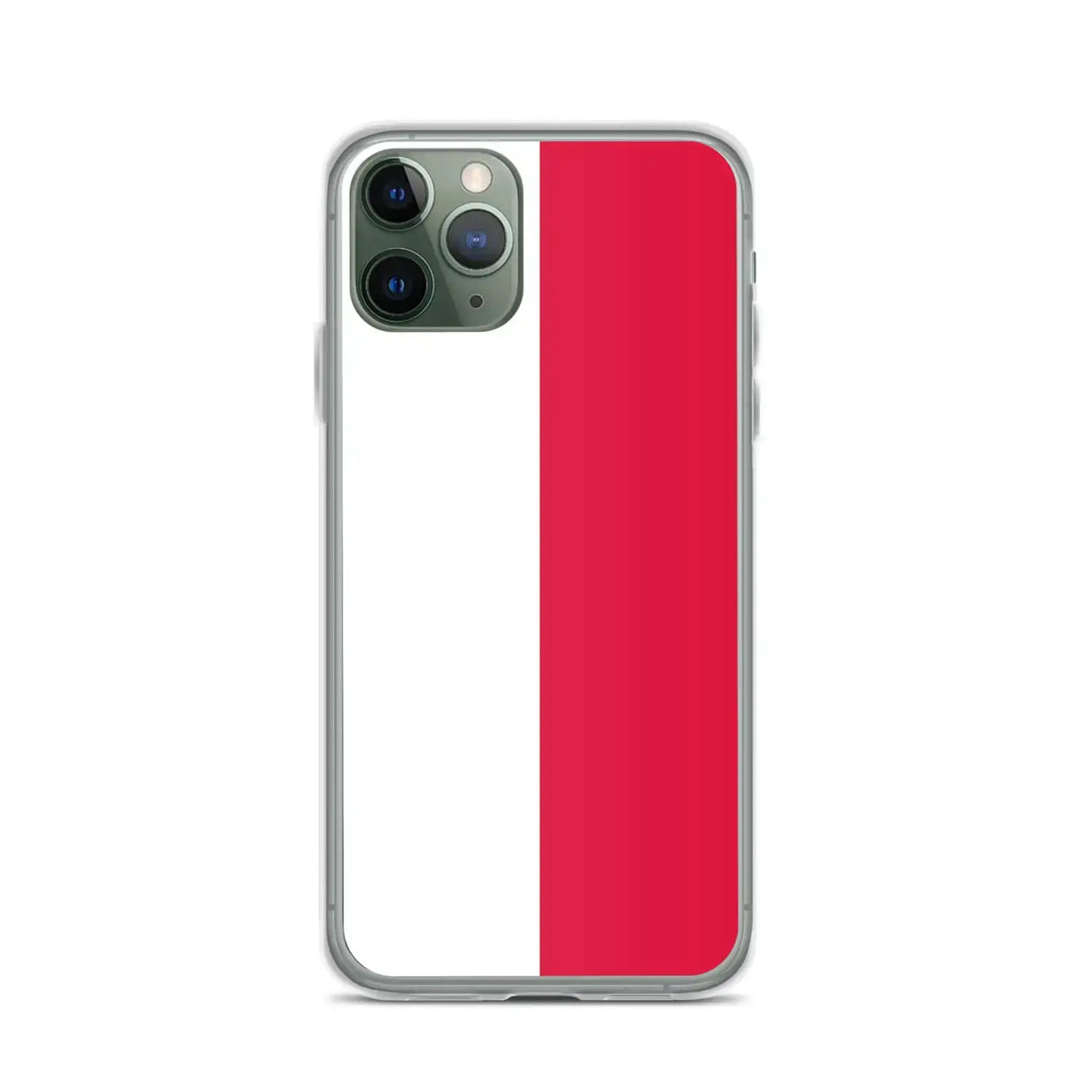 Coque iphone drapeau pologne souple antichoc transparente