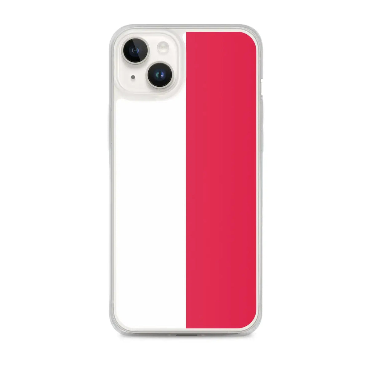 Coque iphone drapeau pologne souple antichoc transparente