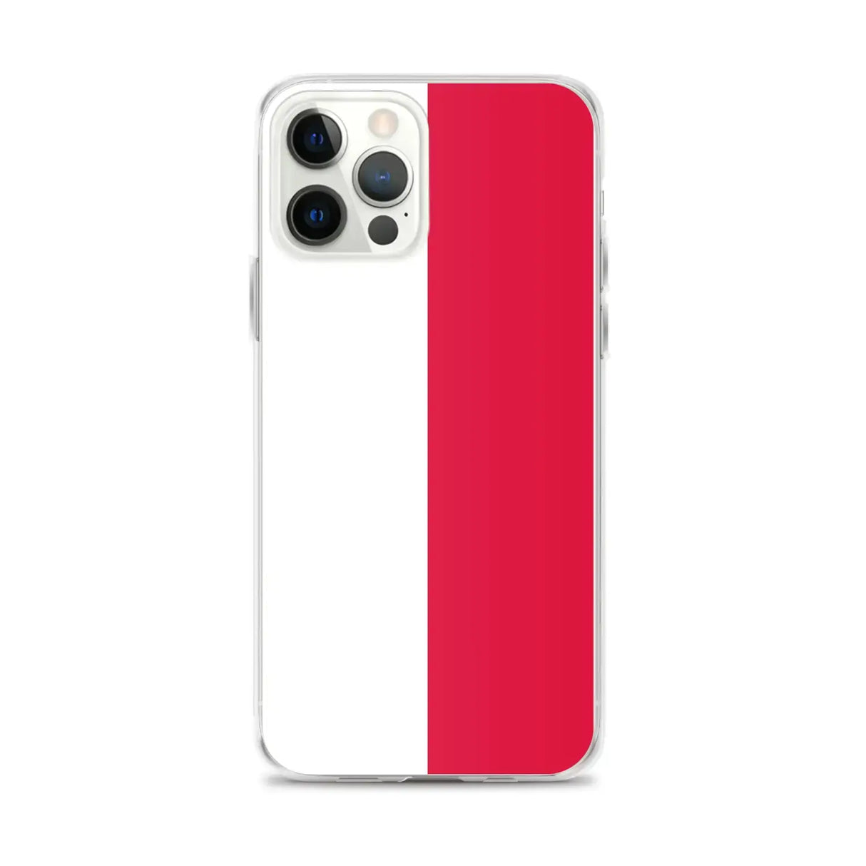 Coque iphone drapeau pologne souple antichoc transparente