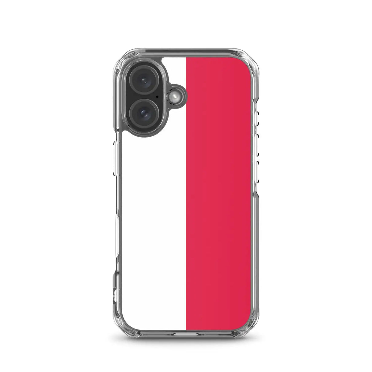 Coque iphone drapeau pologne souple antichoc transparente