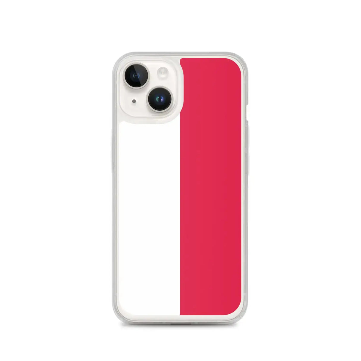 Coque iphone drapeau pologne souple antichoc transparente