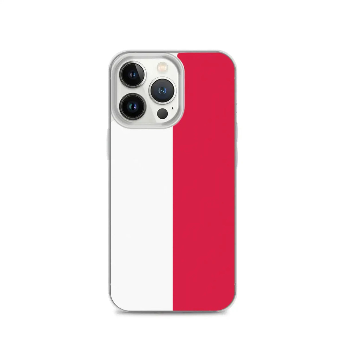 Coque iphone drapeau pologne souple antichoc transparente