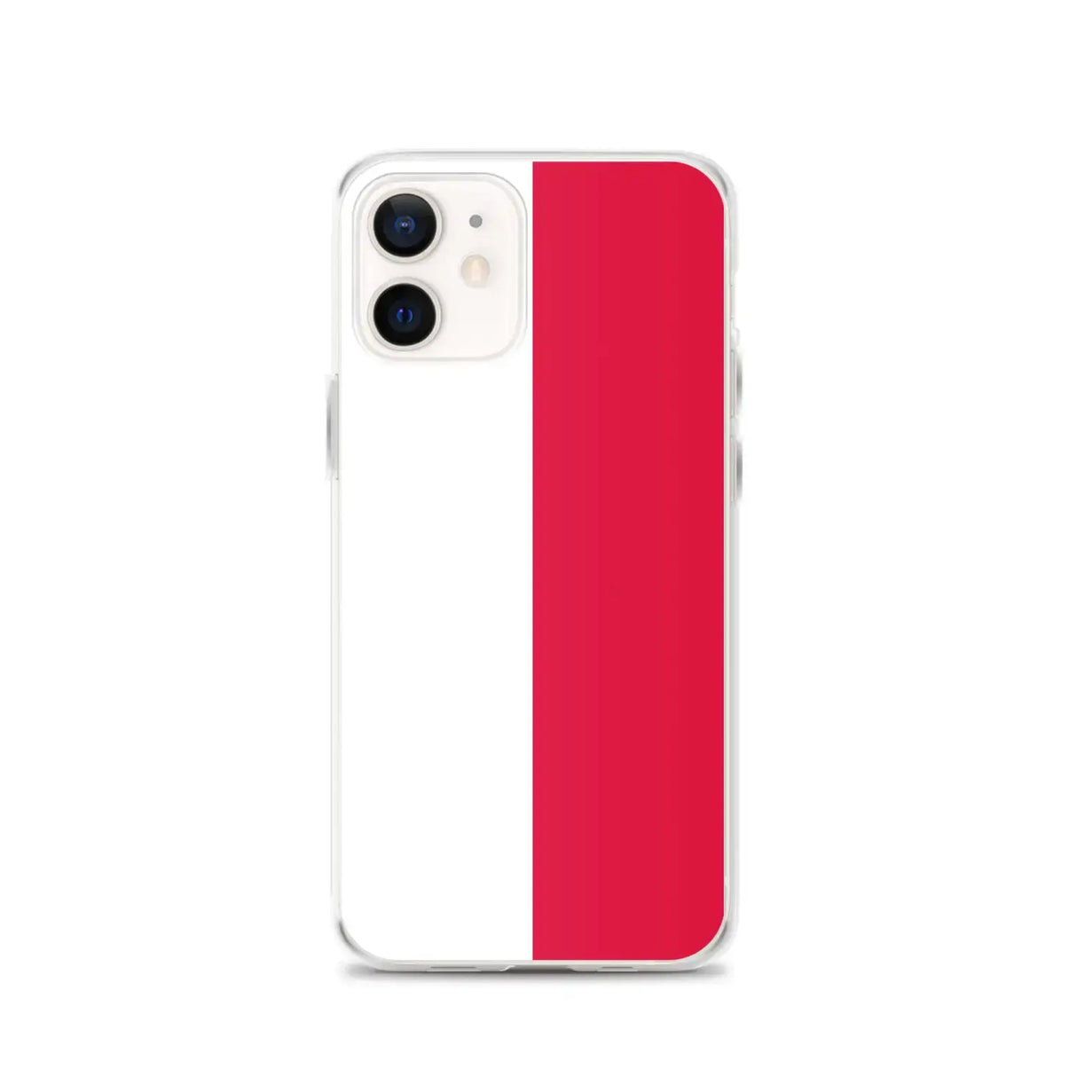 Coque iphone drapeau pologne souple antichoc transparente