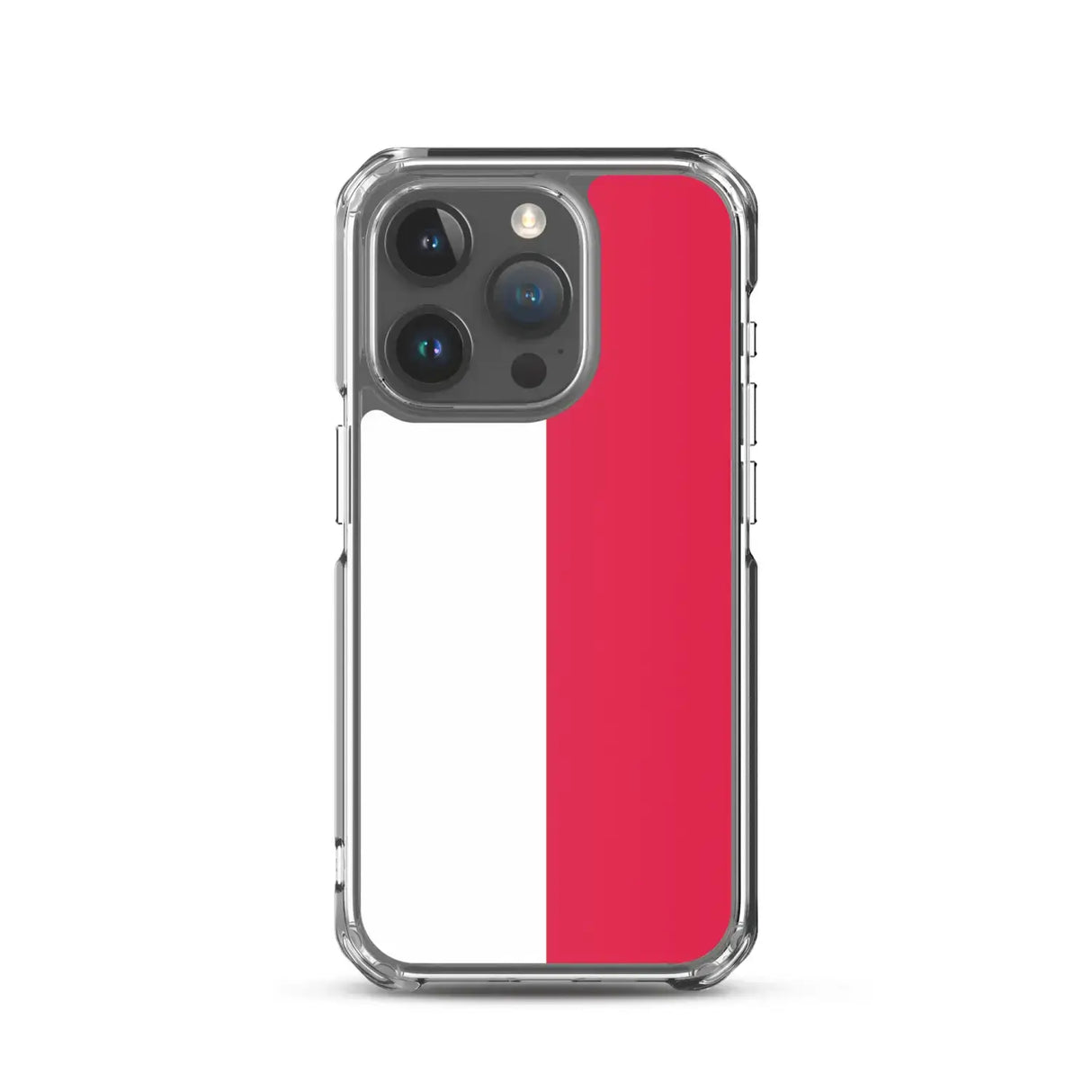 Coque iphone drapeau pologne souple antichoc transparente