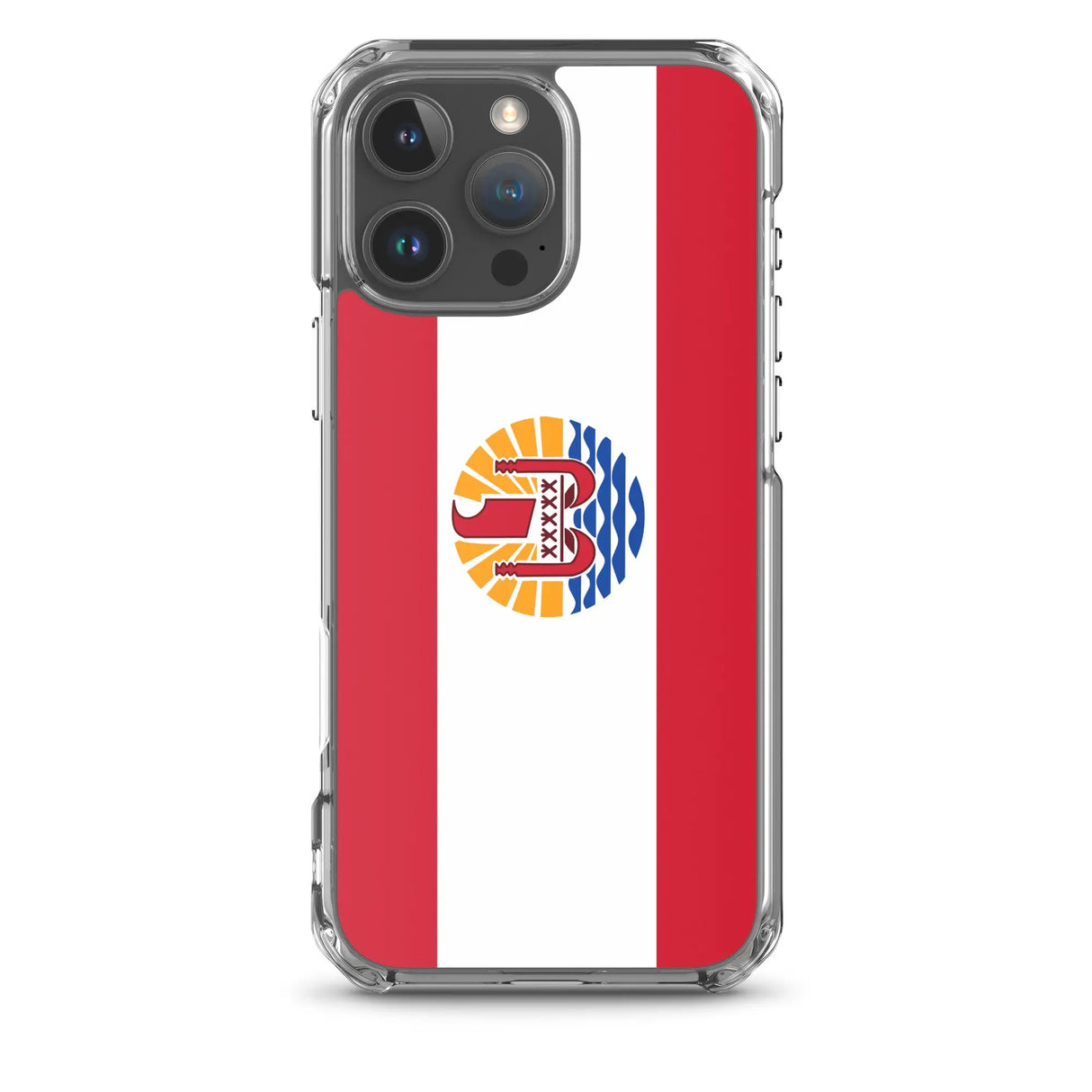 Coque iphone drapeau polynésie française souple antichoc