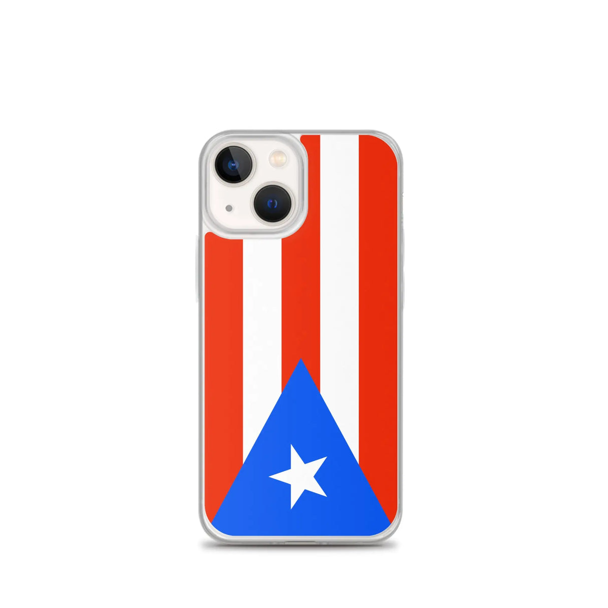 Coque iphone drapeau porto rico souple antichoc transparente