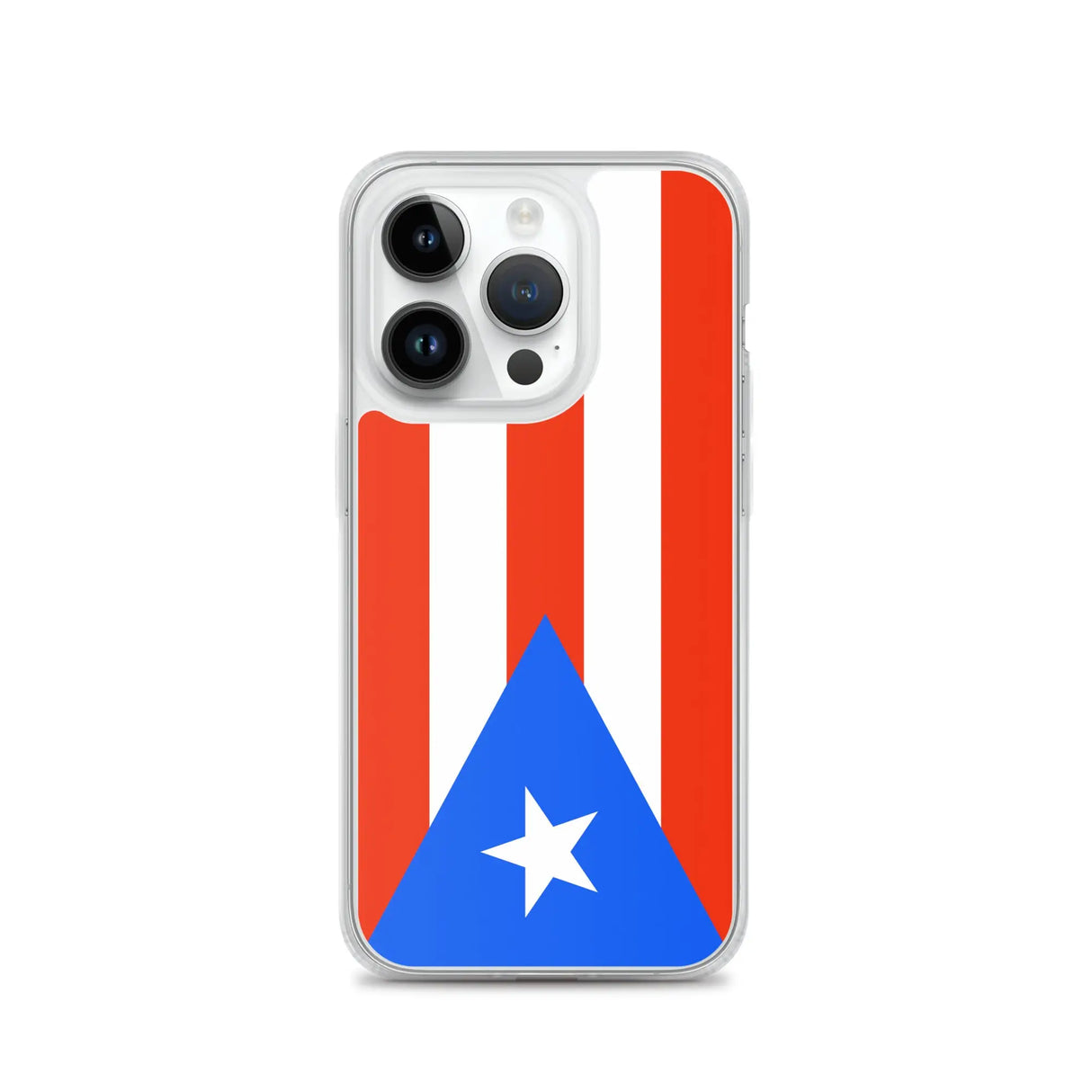 Coque iphone drapeau porto rico souple antichoc transparente