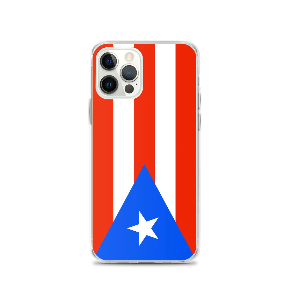 Coque iphone drapeau porto rico souple antichoc transparente