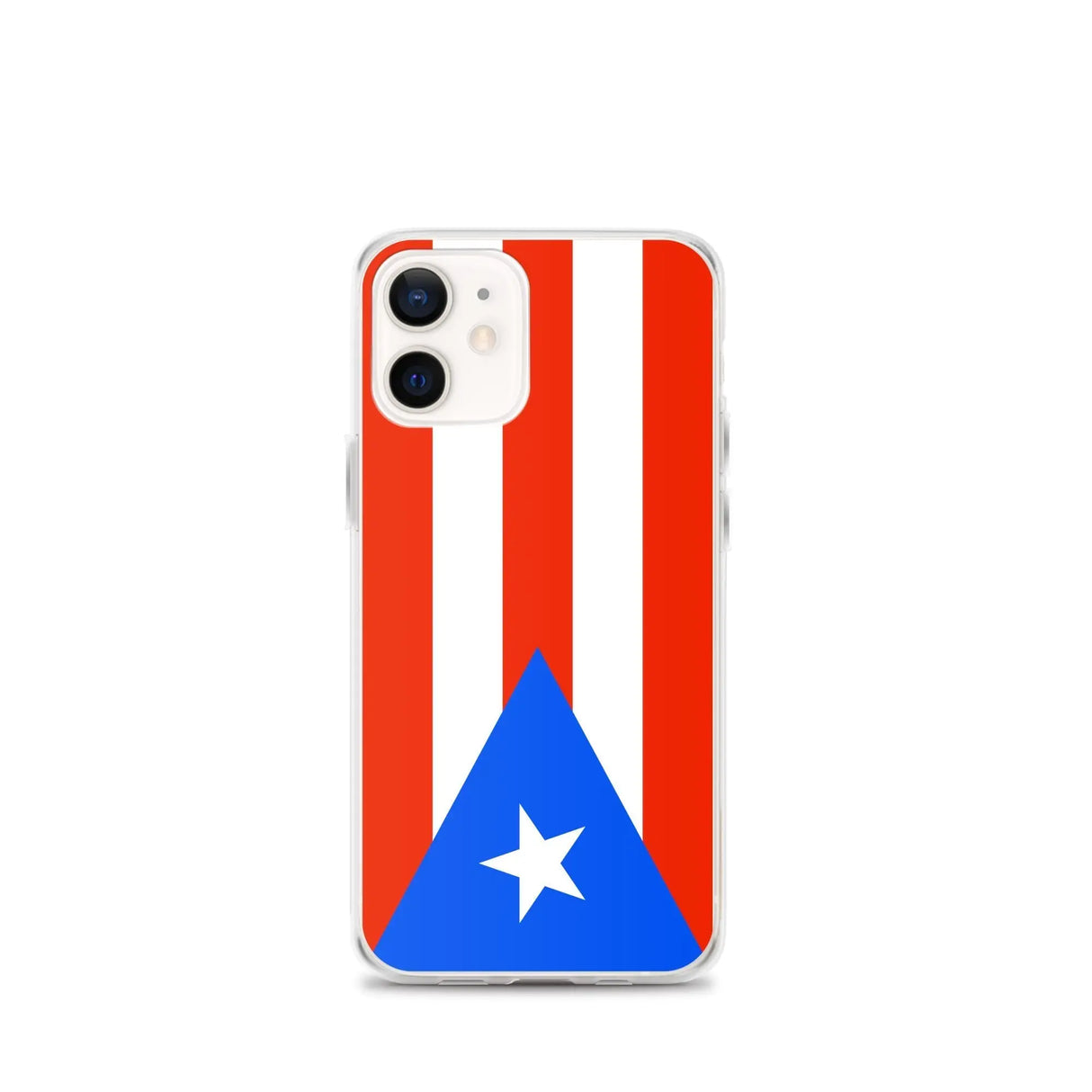 Coque iphone drapeau porto rico souple antichoc transparente