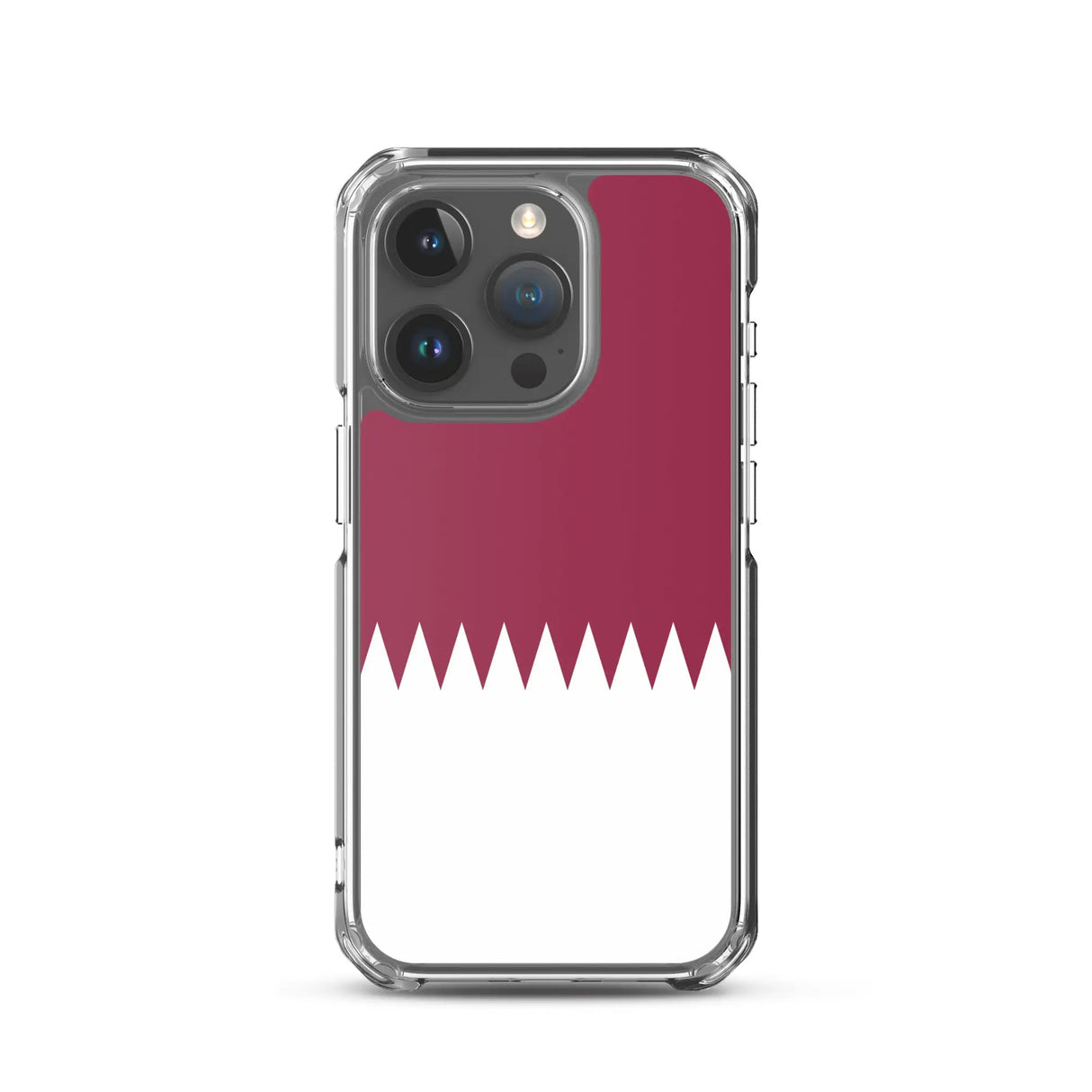 Coque iphone drapeau qatar souple antichoc transparente