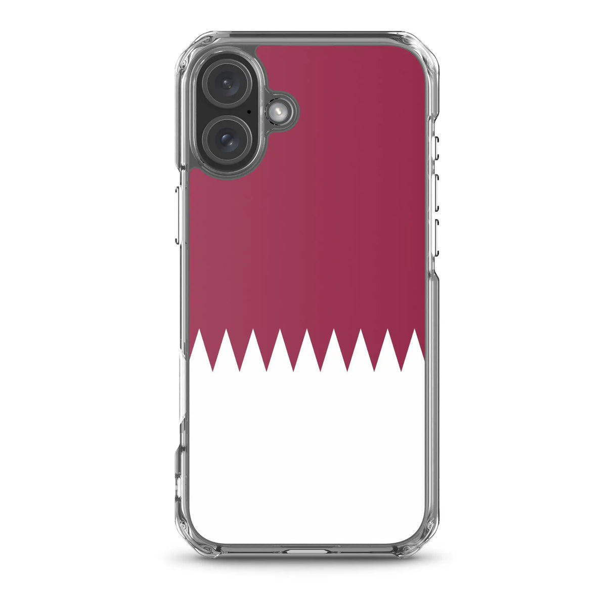 Coque iphone drapeau qatar souple antichoc transparente
