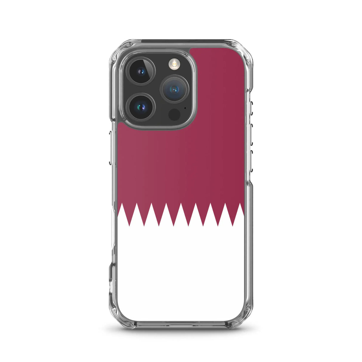 Coque iphone drapeau qatar souple antichoc transparente