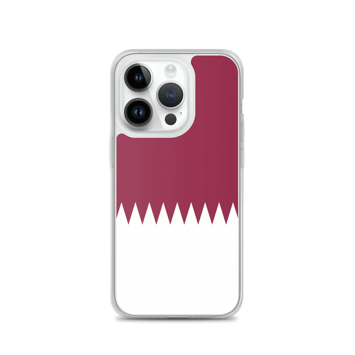 Coque iphone drapeau qatar souple antichoc transparente