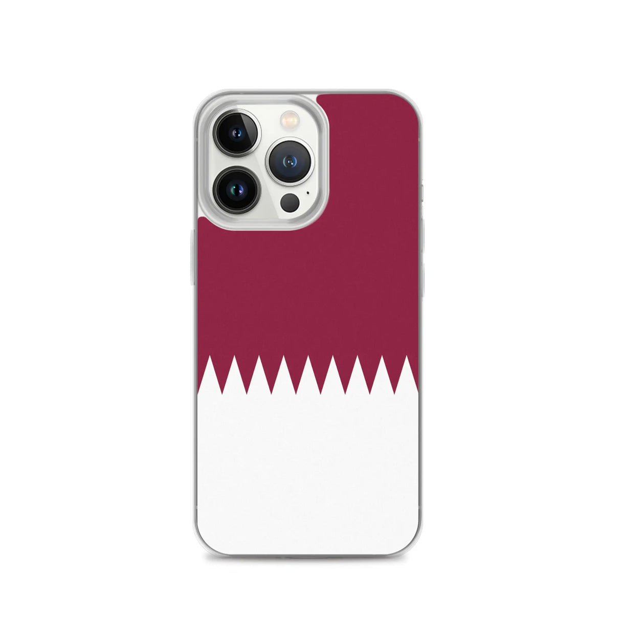 Coque iphone drapeau qatar souple antichoc transparente