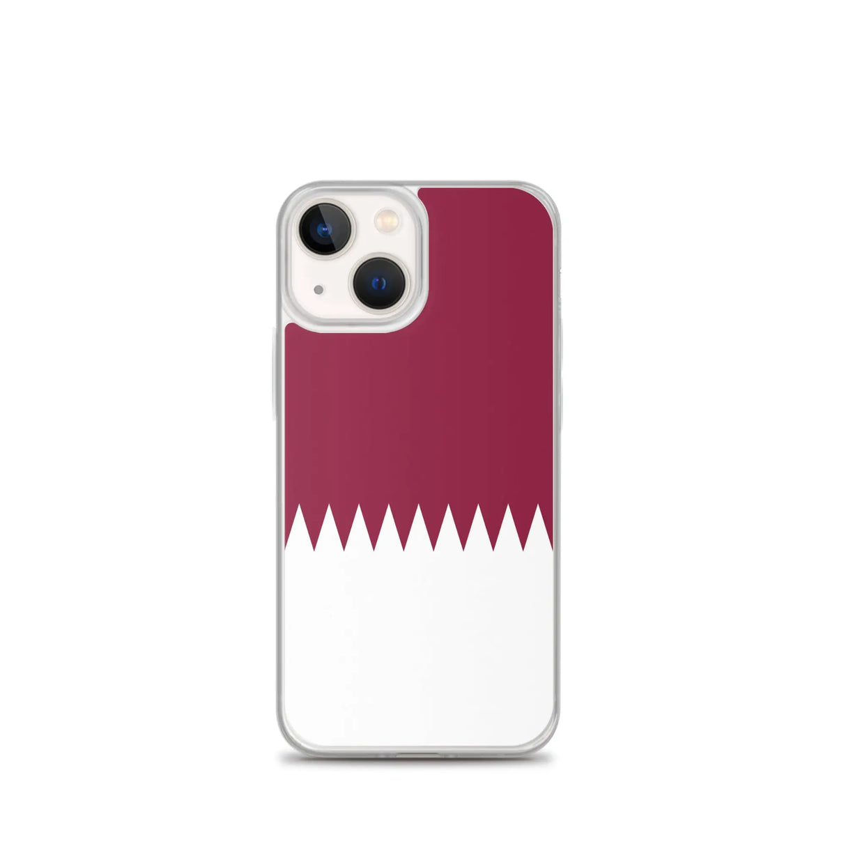 Coque iphone drapeau qatar souple antichoc transparente