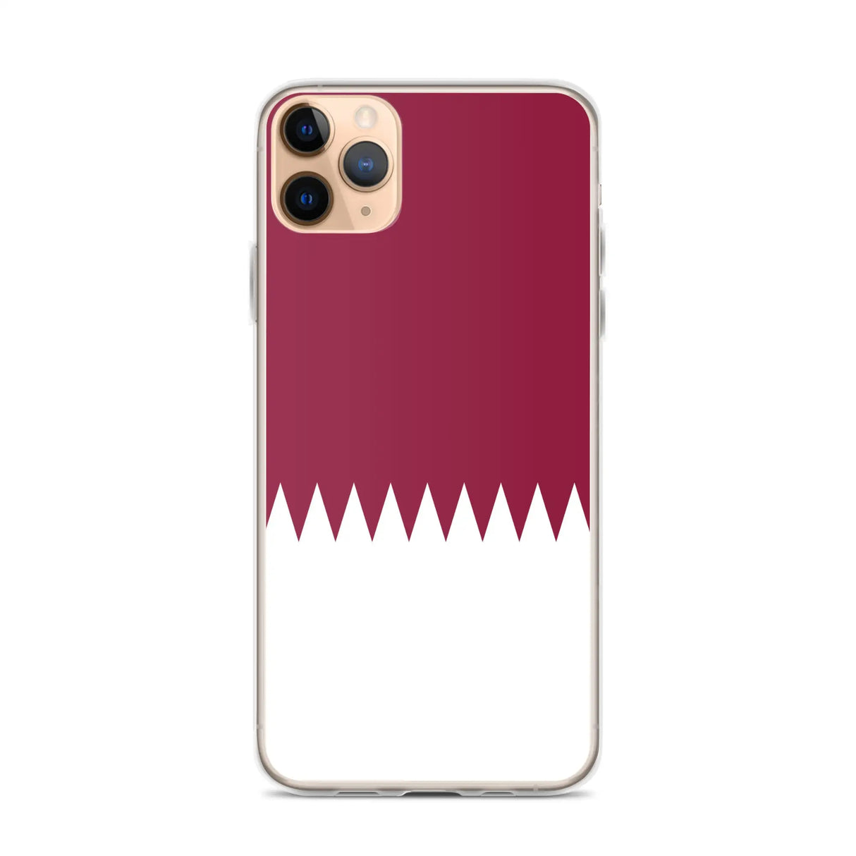 Coque iphone drapeau qatar souple antichoc transparente