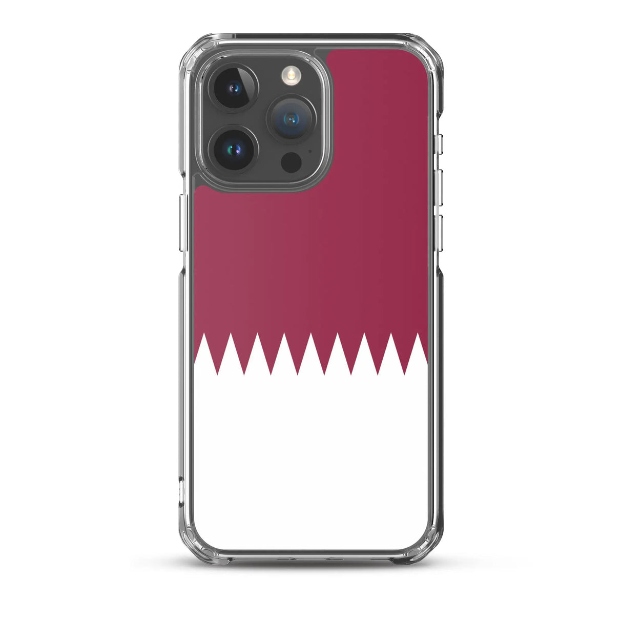 Coque iphone drapeau qatar souple antichoc transparente