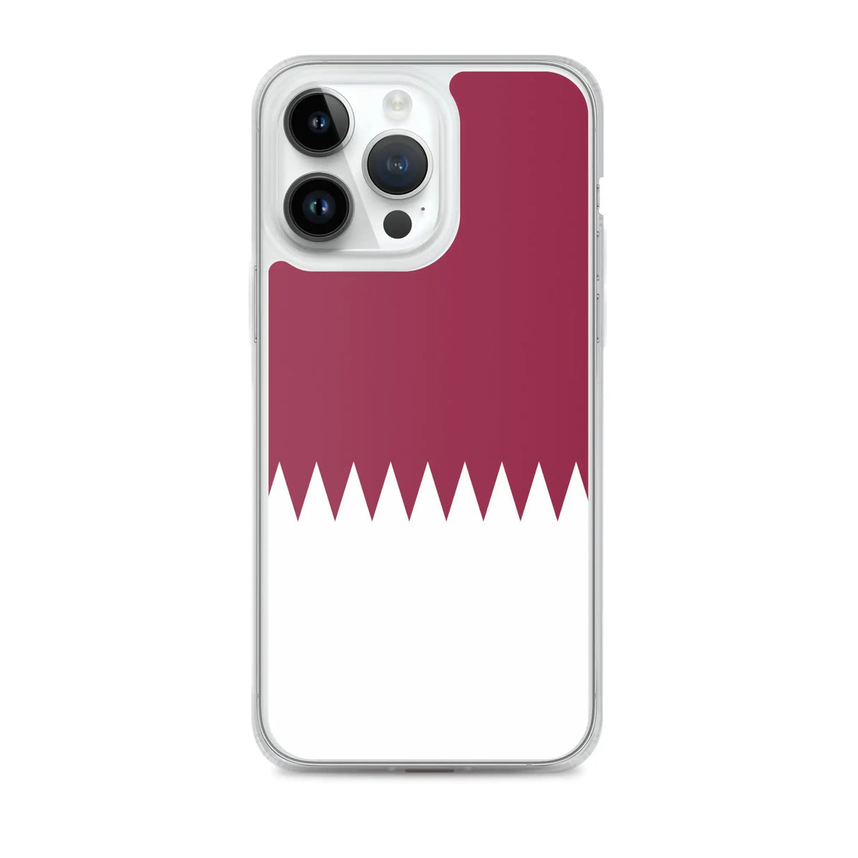 Coque iphone drapeau qatar souple antichoc transparente