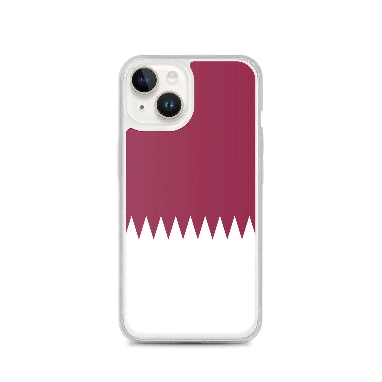 Coque iphone drapeau qatar souple antichoc transparente