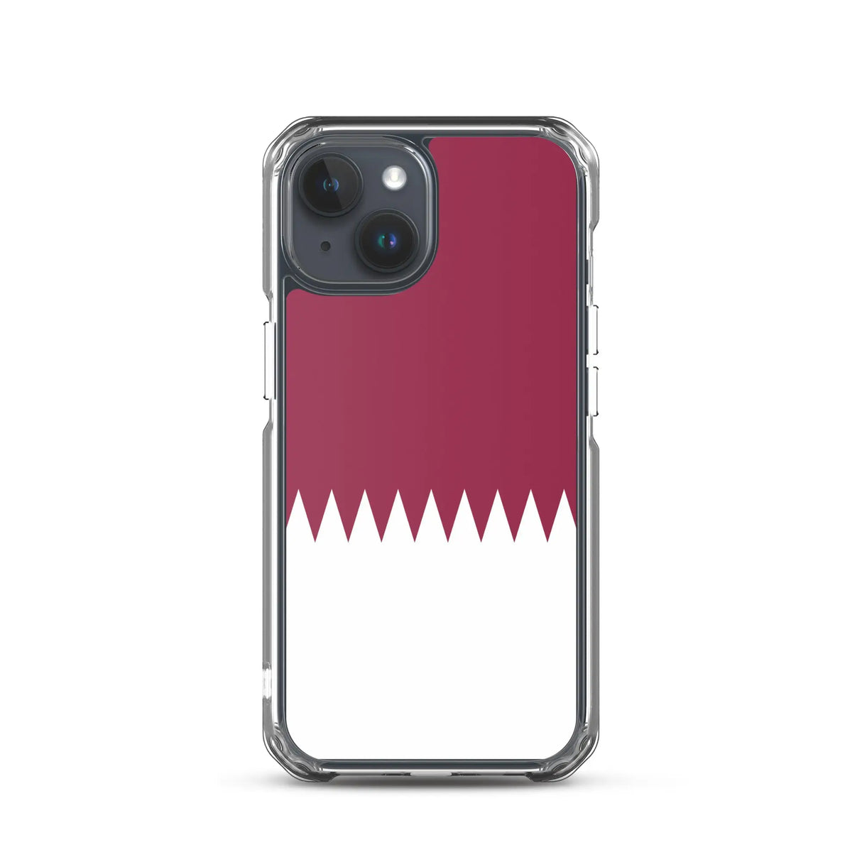 Coque iphone drapeau qatar souple antichoc transparente