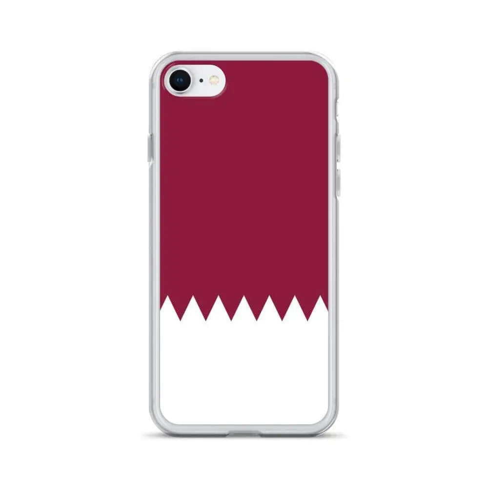 Coque iphone drapeau qatar souple antichoc transparente