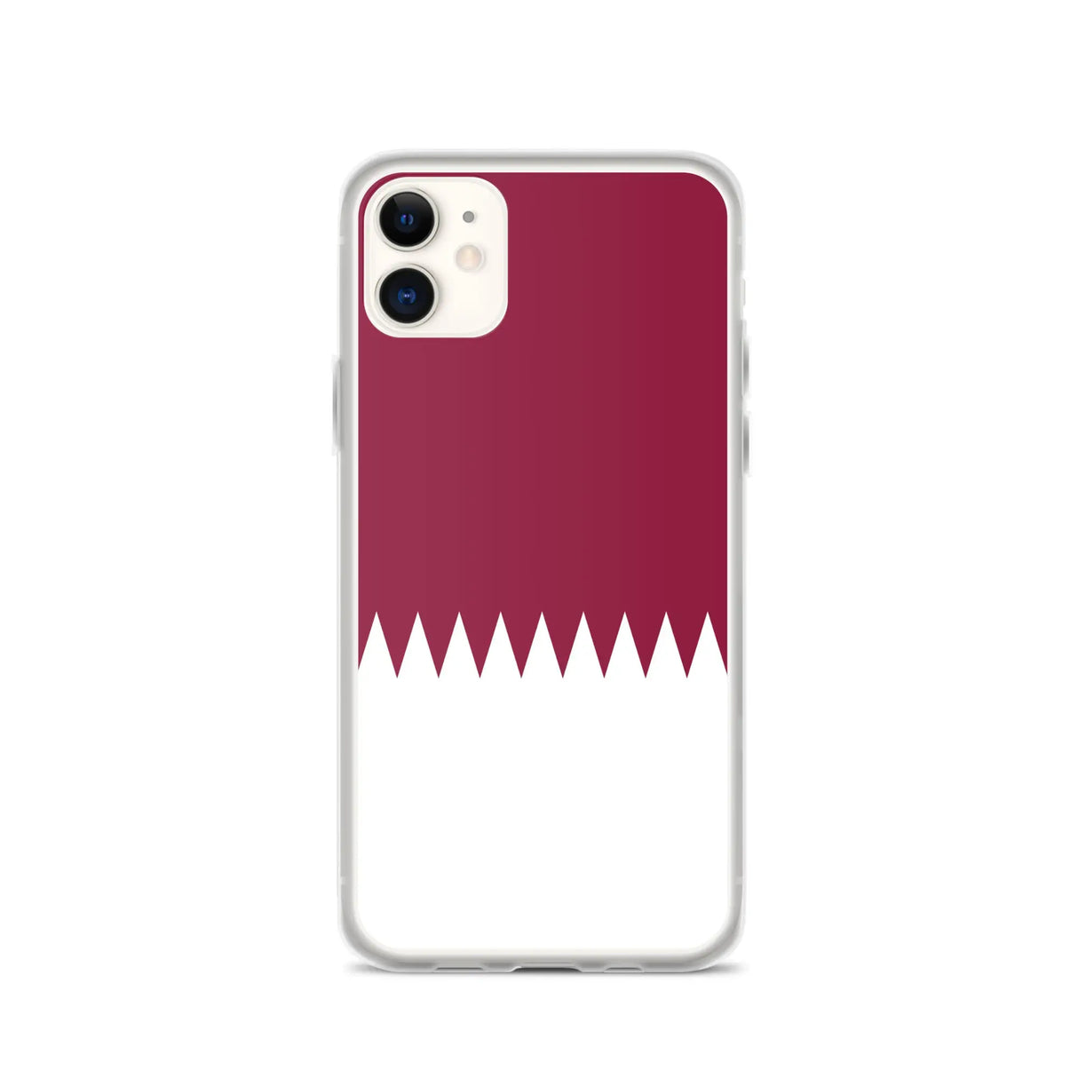 Coque iphone drapeau qatar souple antichoc transparente