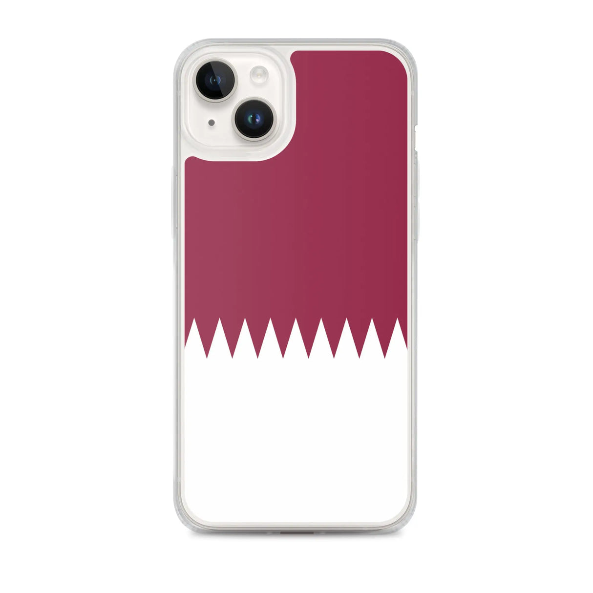 Coque iphone drapeau qatar souple antichoc transparente